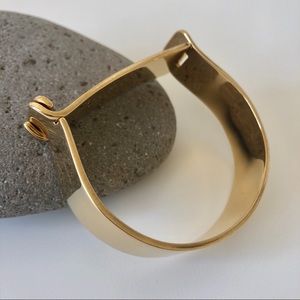 Miansai gold vermeil thick Hudson cuff bracelet